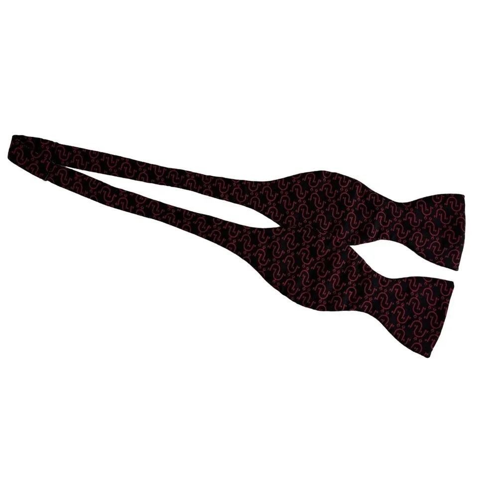 Hermes Vintage Red Spur Bow Tie‎